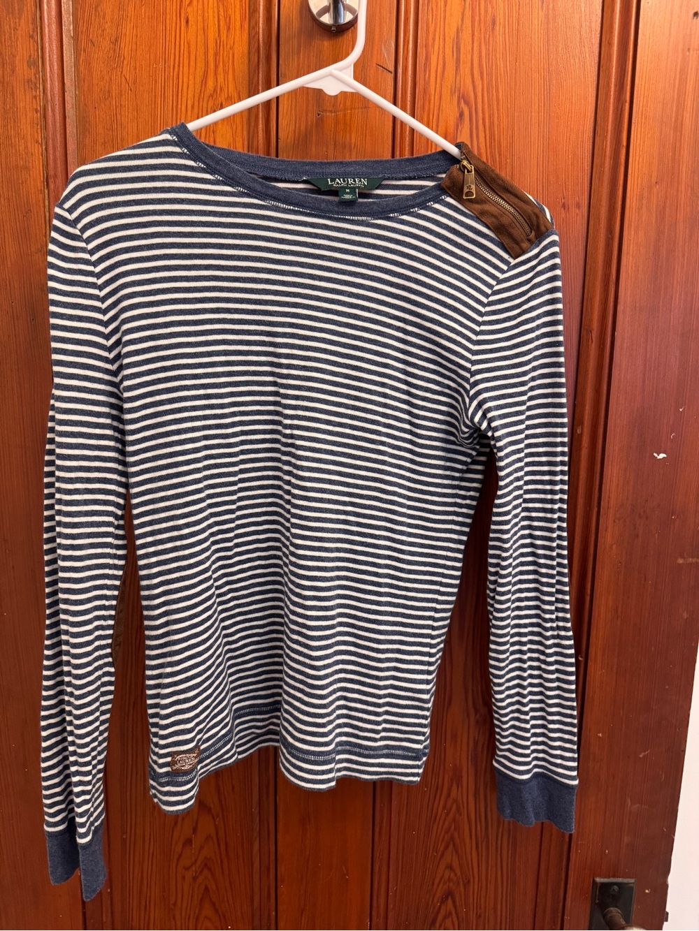 Lauren Ralph Lauren Navy & White Striped Long-Sleeve shirt
